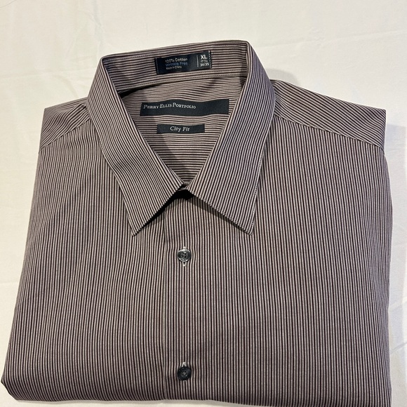 Perry Ellis Striped Shirt - Picture 1 of 5